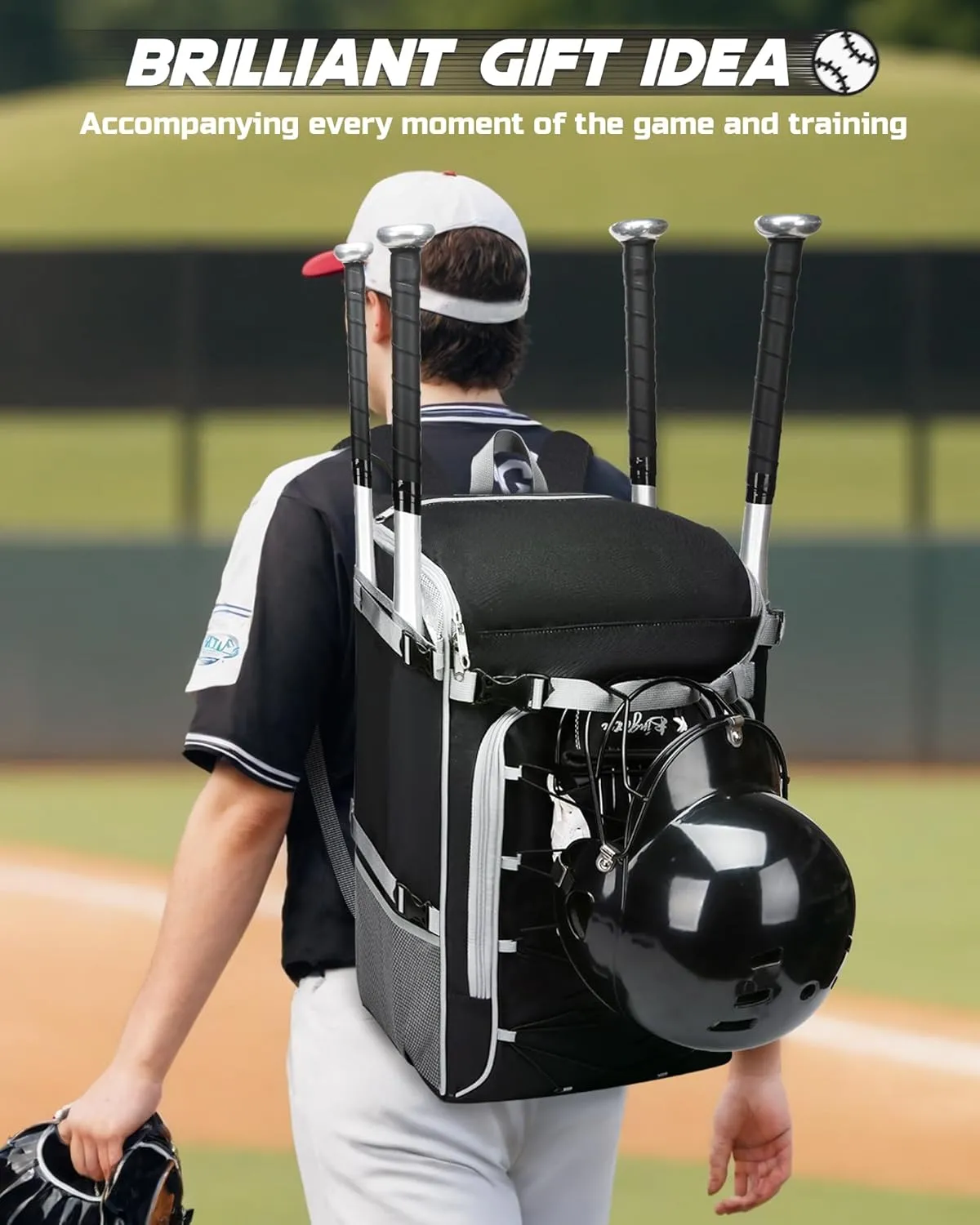 Baseball Softball Catchers Gear Bag for Helmet Chest Protector Leg Guards Cleats Large Baseball Softball Bat Backpack for Boys Girls Catchers Equipment Bag for Youth Adult