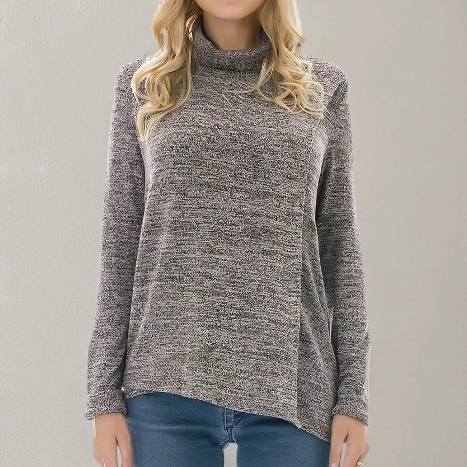 Bearsland Women's Maternity Nursing Tops Long Sleeve Breastfeeding Shirts