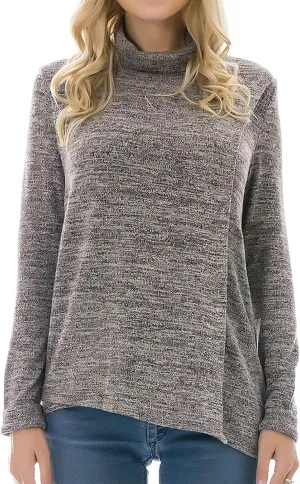 Bearsland Women's Maternity Nursing Tops Long Sleeve Breastfeeding Shirts