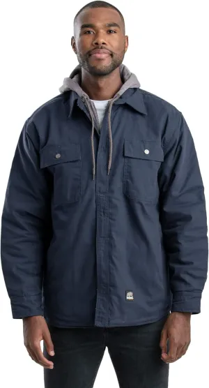 Berne Men's Heartland Duck Hooded Shirt Jacket