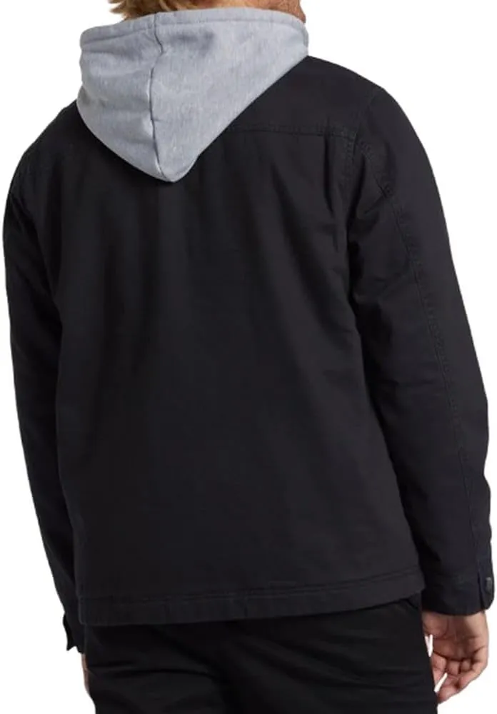 Billabong Men's Barlow Hooded Workwear Style Zip Jacket