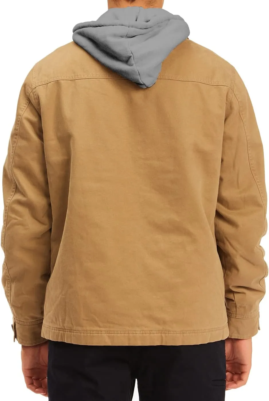 Billabong Men's Barlow Hooded Workwear Style Zip Jacket