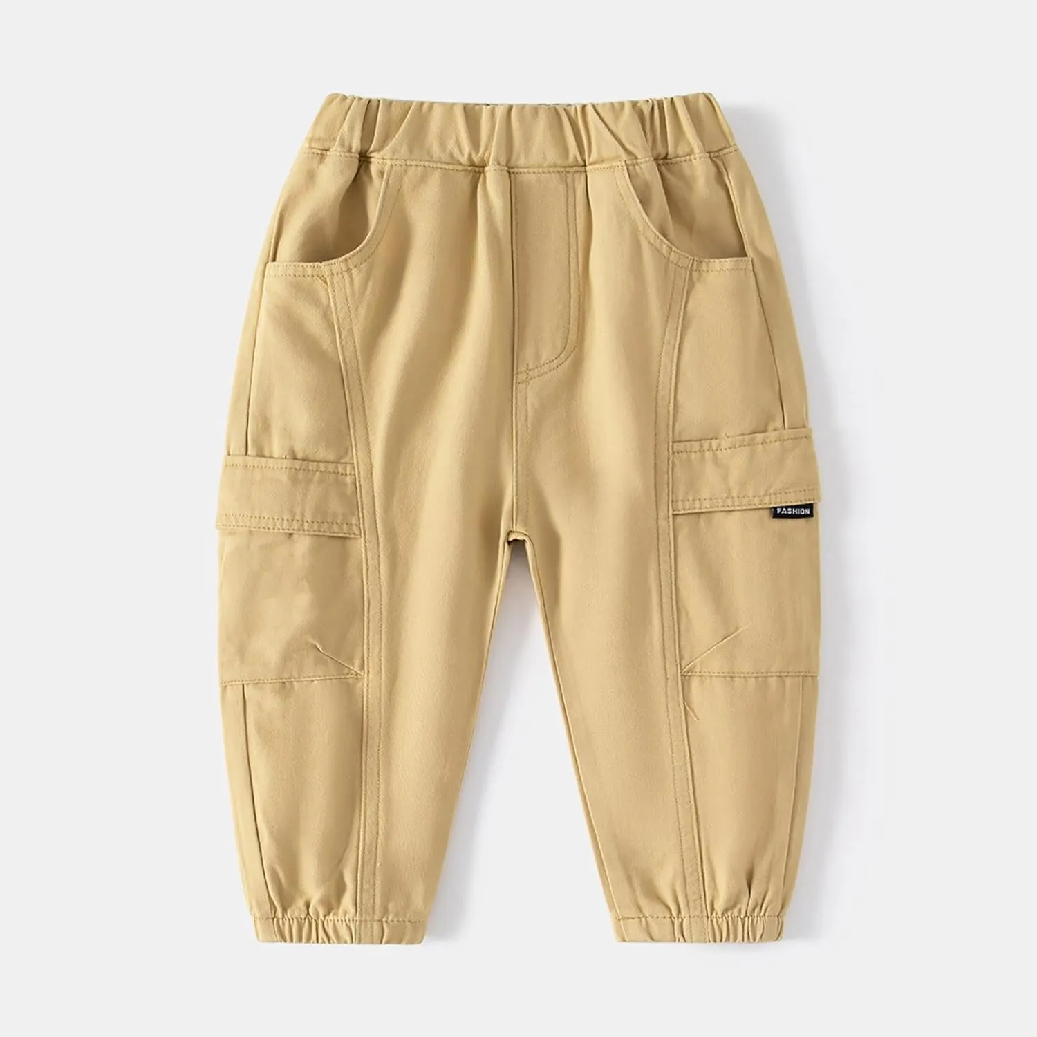 Boys' and Toddler Sweatpants Pull On Cargo Pants Baby Boys Loose Long Pant with Pockets Lightweight Joggers Pants