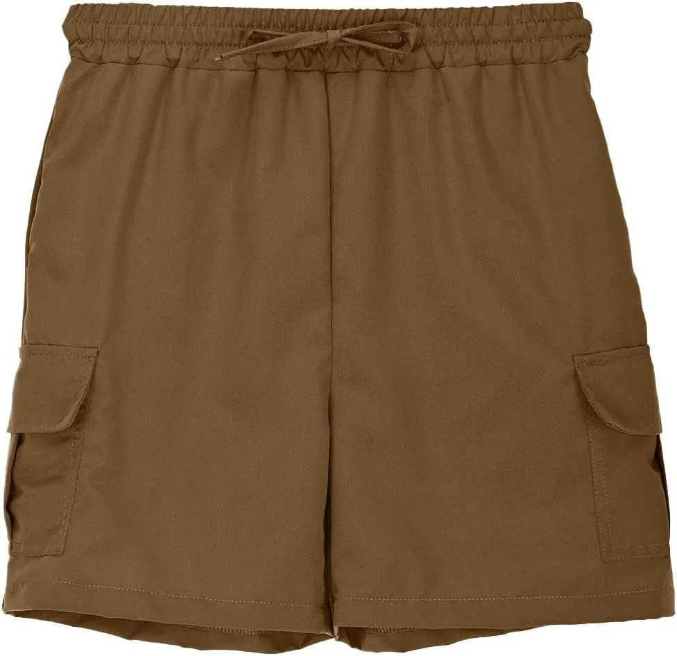 Boys Cargo Shorts for Teens School Uniform Khaki Athletic Shorts Quick Dry Flap Pocket Cargo Pants Drawstring Sweatpants