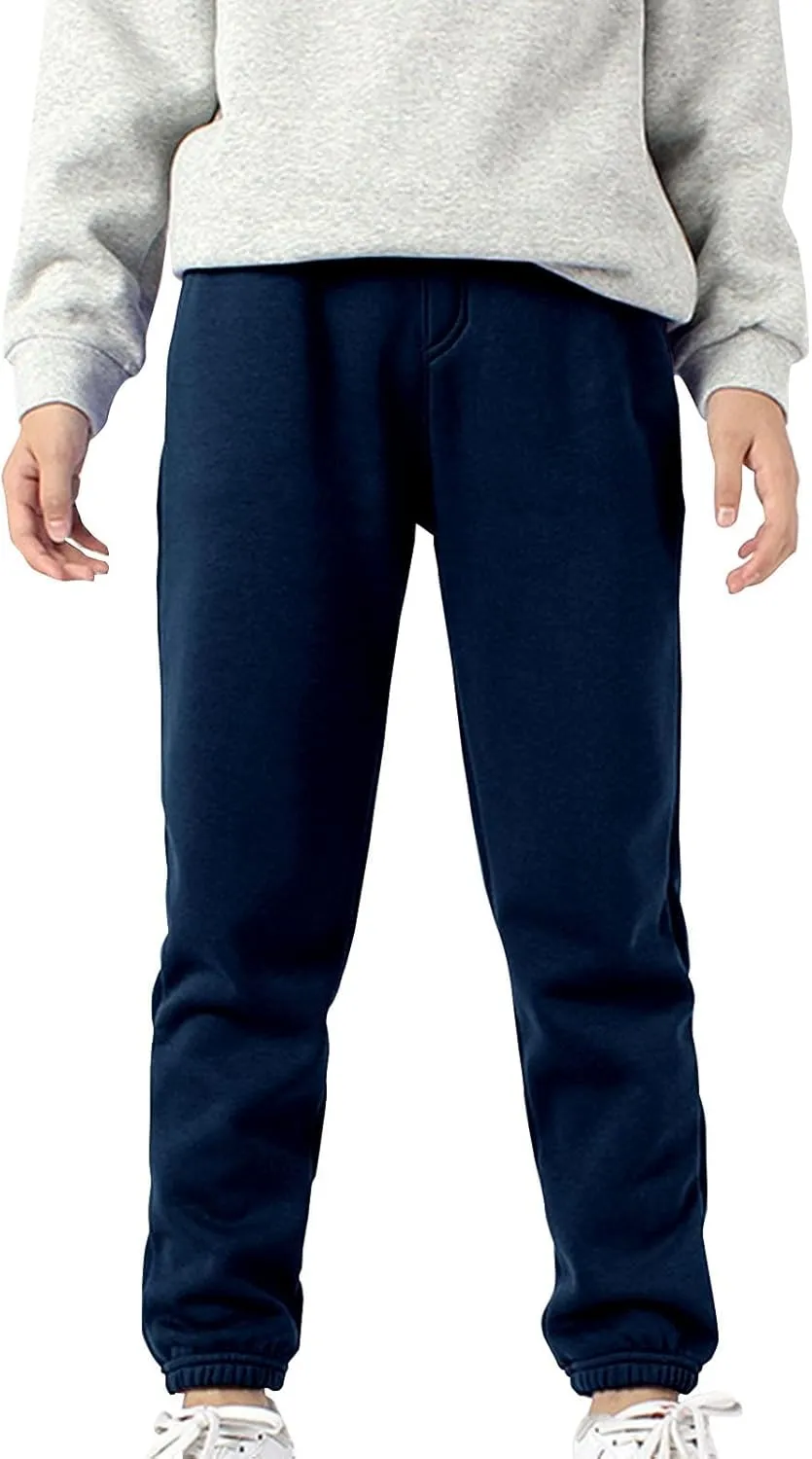 Boys Girls Sweatpants Fleece Athletic Workout Pants Toddler Cargo Pants Joggers with Drawstring Trousers