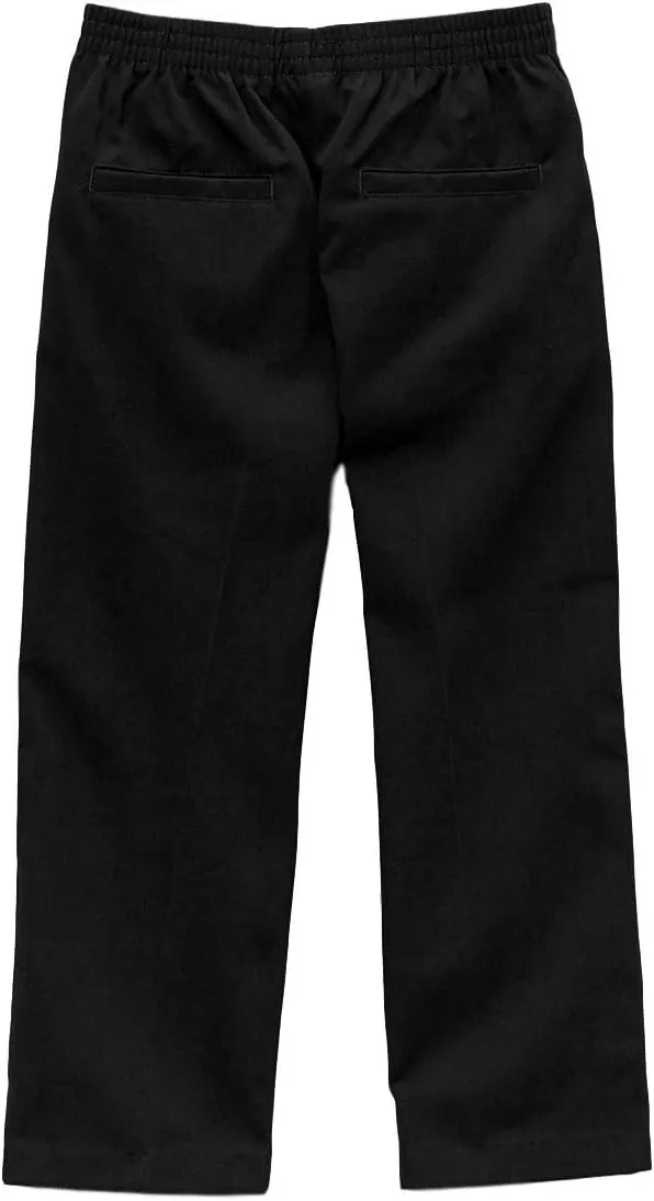 Boy's Uniform All Elastic Waist Pull-on Twill Pants BU03 CG04 JG05