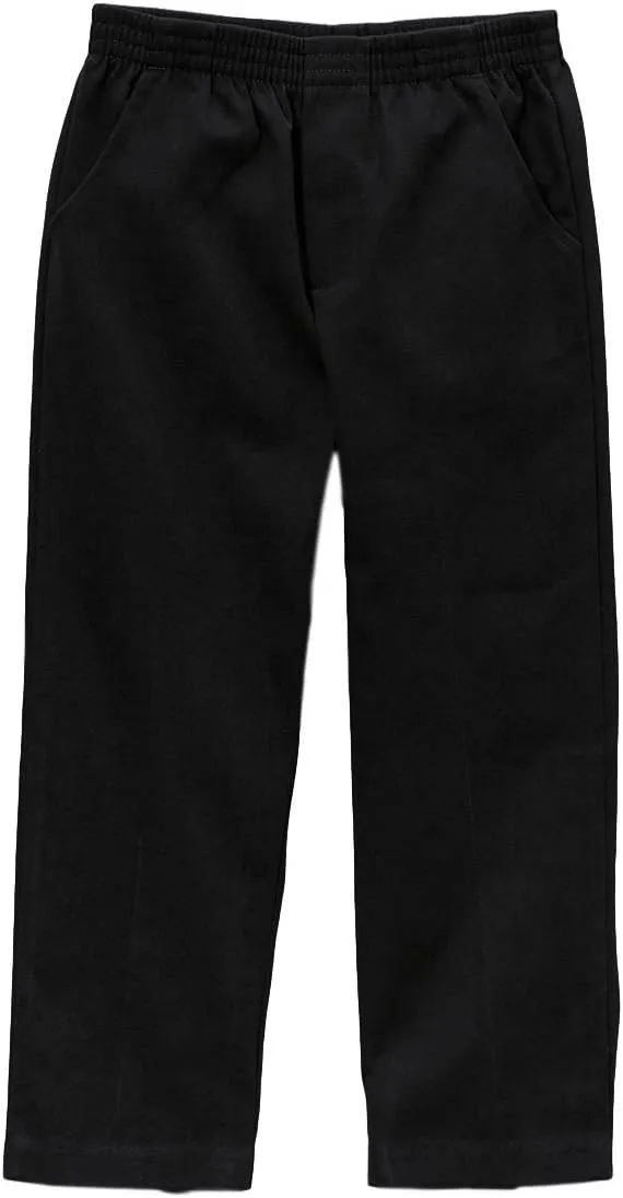 Boy's Uniform All Elastic Waist Pull-on Twill Pants BU03 CG04 JG05
