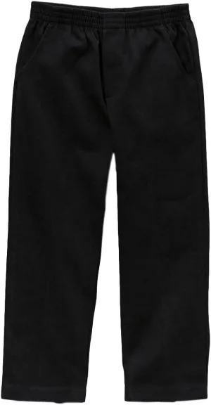 Boy's Uniform All Elastic Waist Pull-on Twill Pants BU03 CG04 JG05