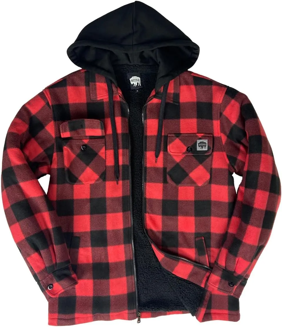 Buffalo Outdoors® Workwear Sherpa Lined Hooded Fleece
