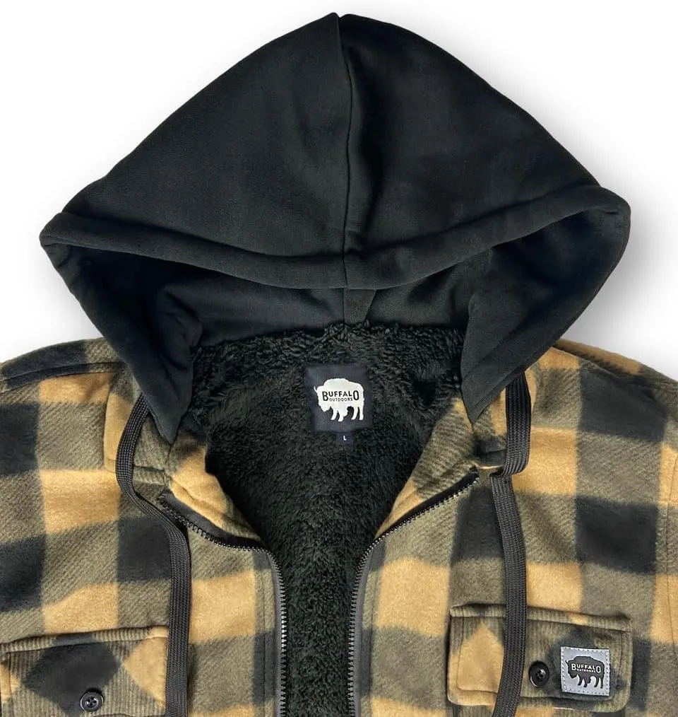 Buffalo Outdoors® Workwear Sherpa Lined Hooded Fleece