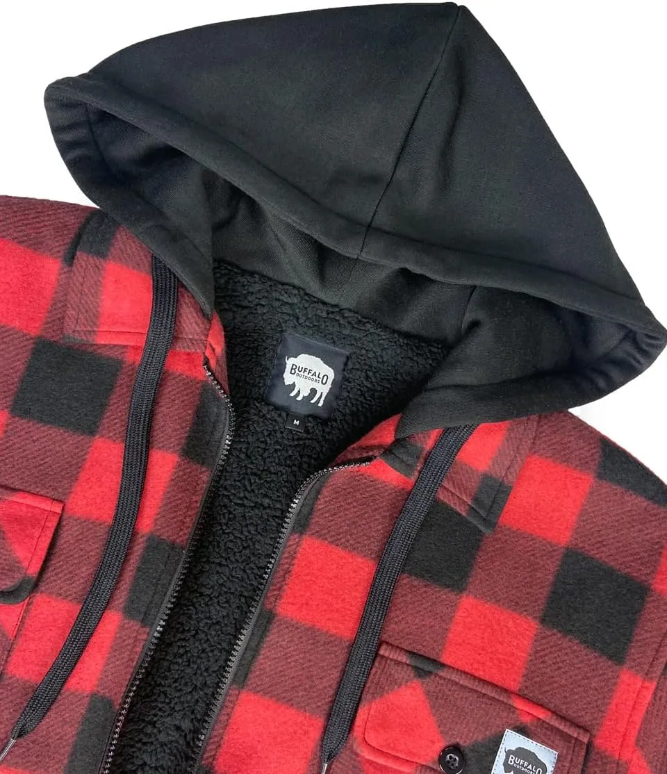 Buffalo Outdoors® Workwear Sherpa Lined Hooded Fleece