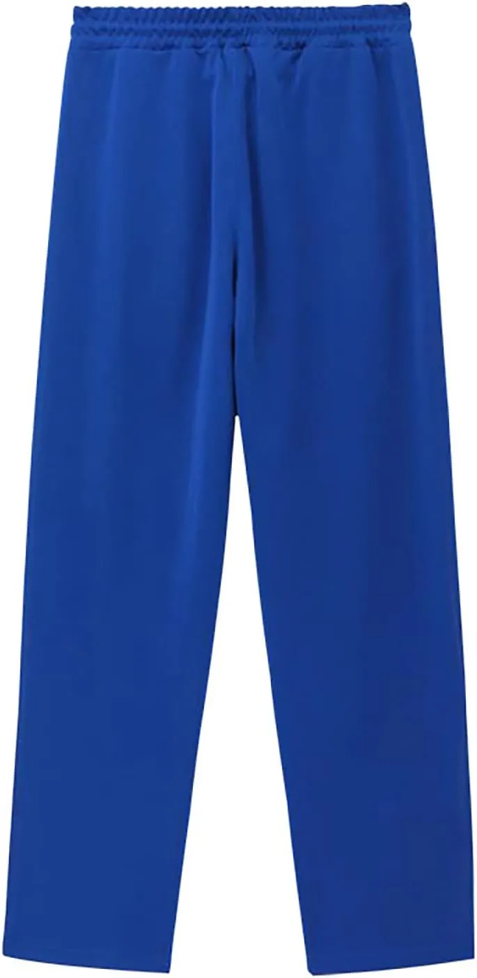 Casual Sweatpants for Men Side Button Elastic Waist Drawstring Active Running Jogging Pants Not Tear Away