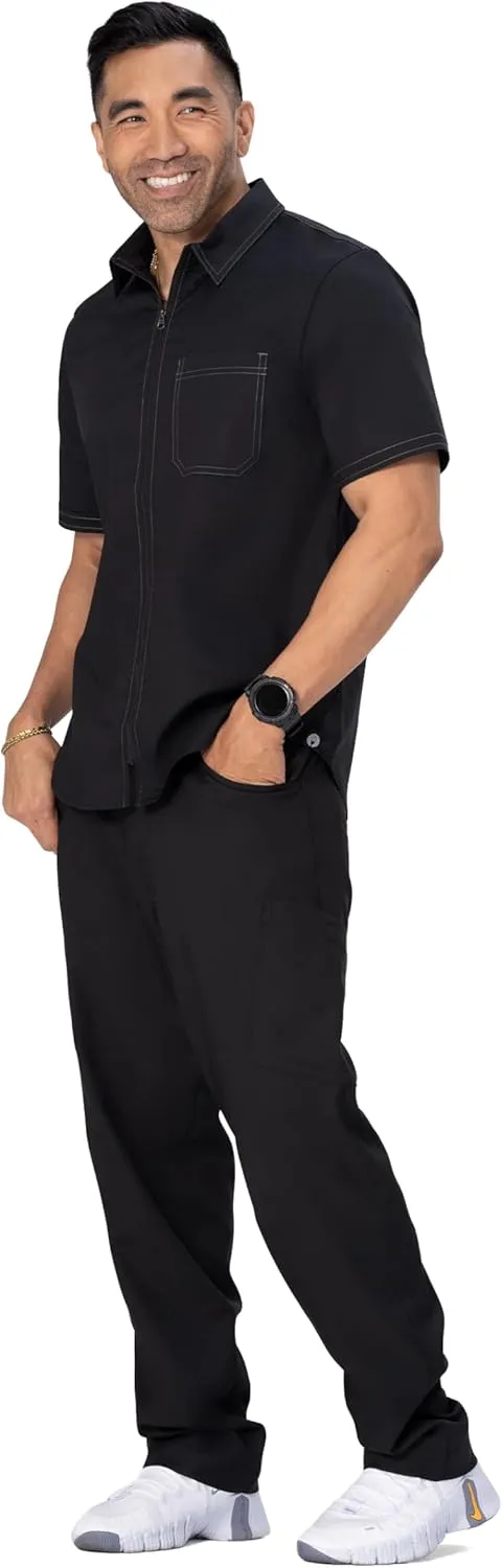 Chef Works Men's Cody Zip Work Shirt