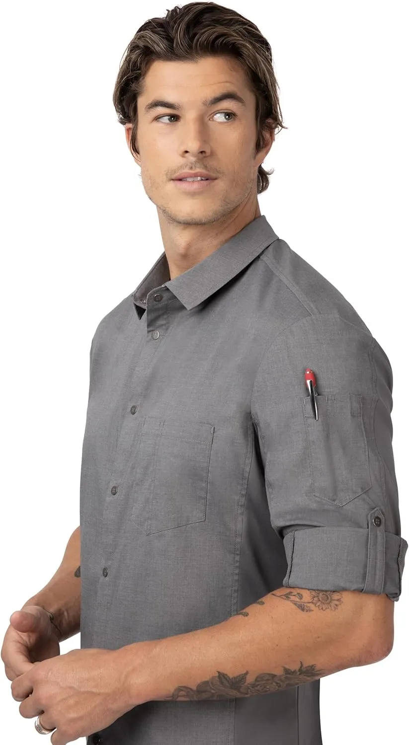 Chef Works Men's Seville Shirt with Mesh Panels
