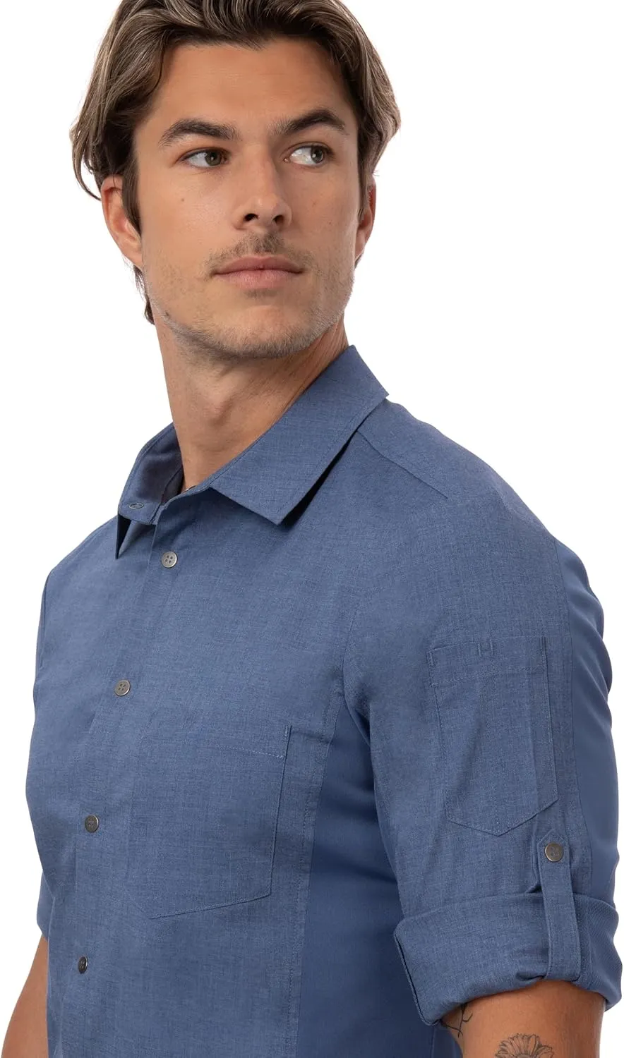 Chef Works Men's Seville Shirt with Mesh Panels