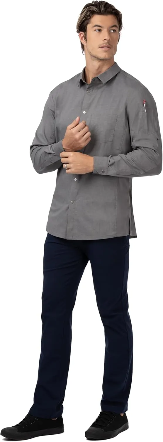 Chef Works Men's Seville Shirt with Mesh Panels