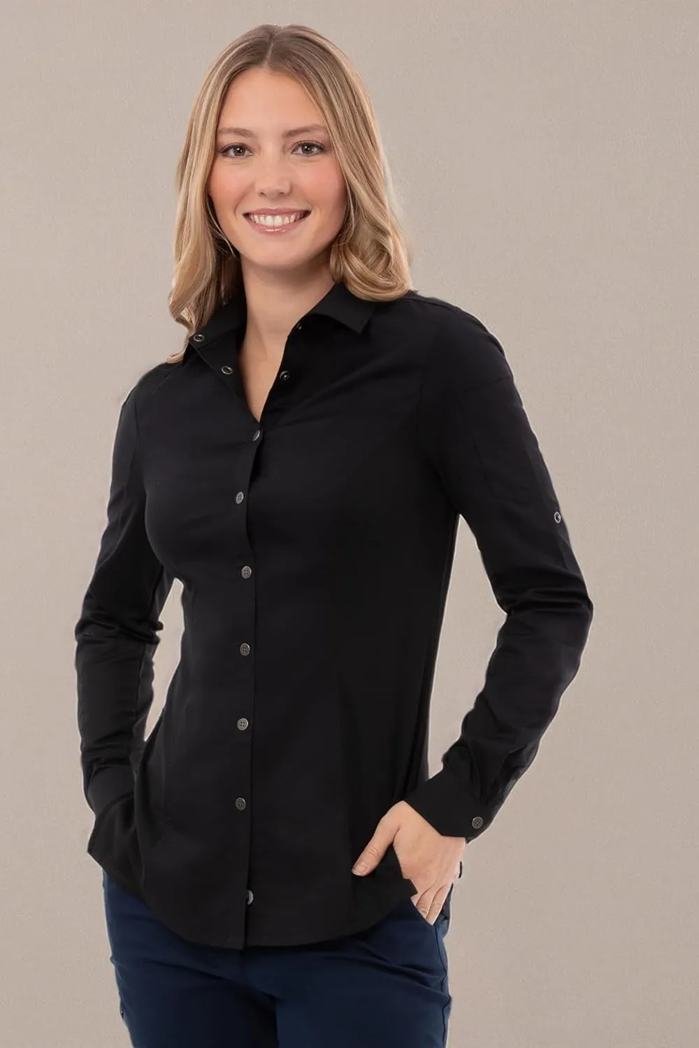 Chef Works Women's Seville Shirt with Mesh Panels