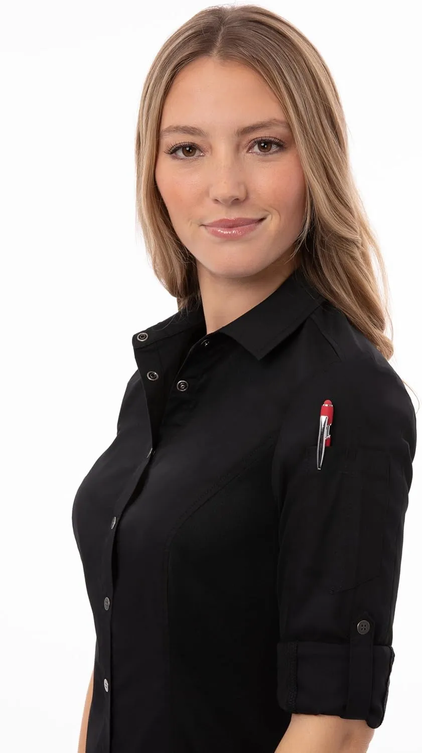 Chef Works Women's Seville Shirt with Mesh Panels