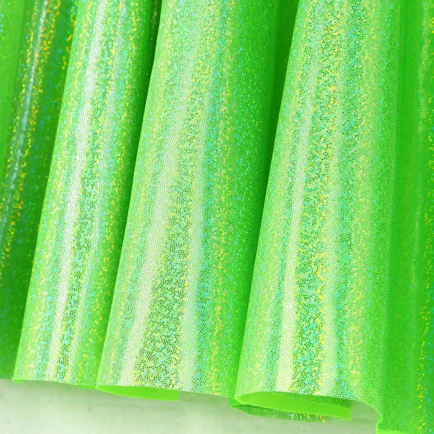 CHICTRY Women Fashion Metallic Pleated Miniskirts Holographic Shiny Ladies Dance Clubwear Flared Skirts