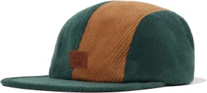 Clakllie Corduroy 6 Panel Hat Flat Brim Baseball Caps Flat Bill Sun Cap Low Profile Trucker Hat Soft Top Unstructured Hat