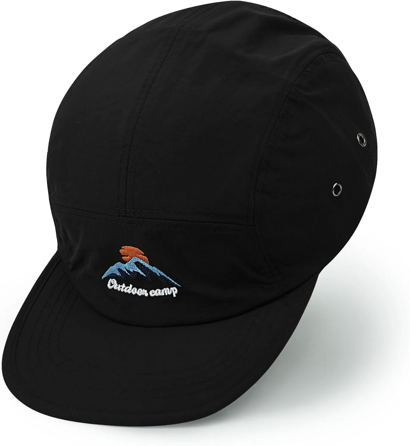 Croogo 5 Panel Baseball Cap Flat Brim Hats for Men Urban Street Camper Hats Waterproof Dad Hat Trucker Umpire Sun Caps