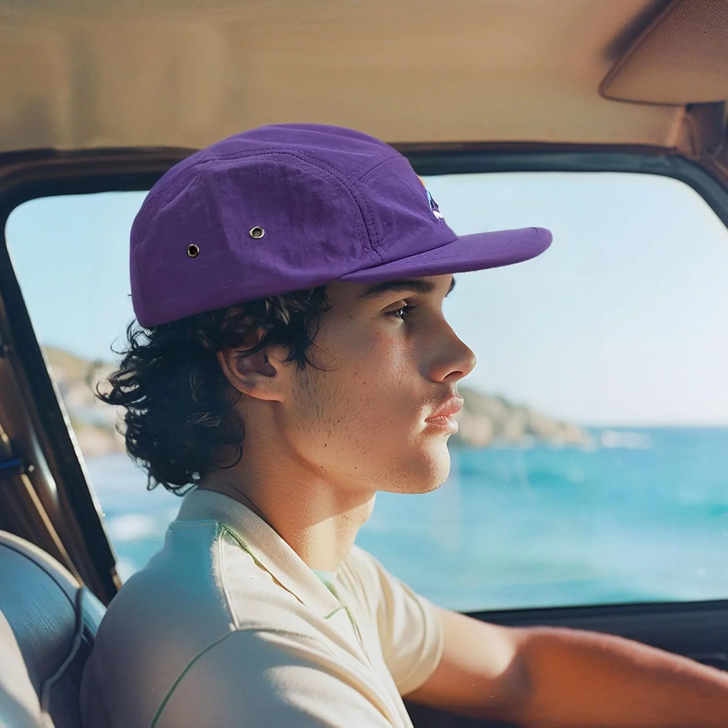 Croogo 5 Panel Baseball Cap Flat Brim Hats for Men Urban Street Camper Hats Waterproof Dad Hat Trucker Umpire Sun Caps