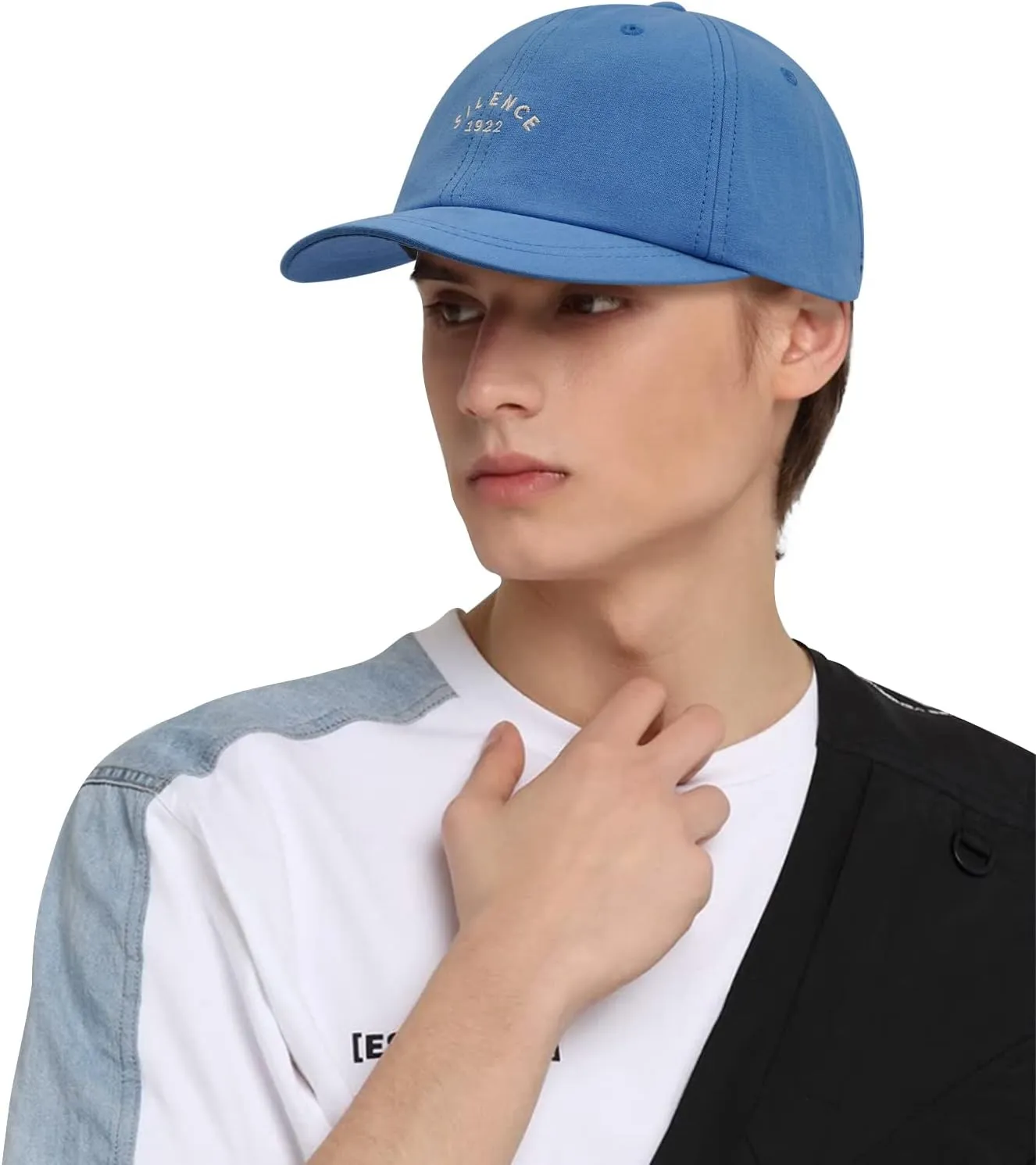 Croogo Soft Top Short Brim Baseball Cap Polo Style Dad Hat Adjustable Solid Color Trucker Cap for Men Women
