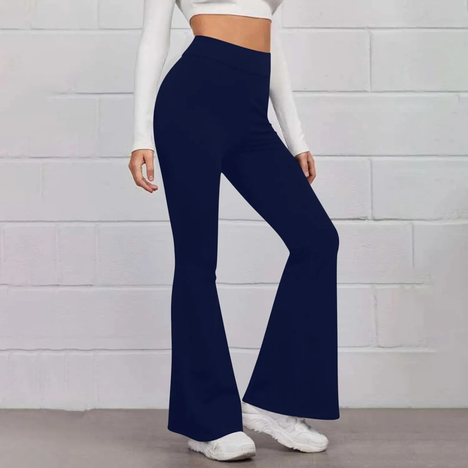 DASAYO Flare Leggings for Women High Waist Tummy Control Stretchy Bootcut Yoga Pants Casual Fitness Workout Bottoms