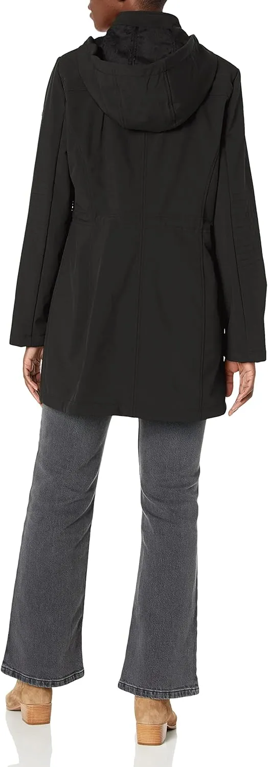 DKNY Women's Softshell Hooded Coat