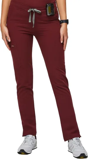 FIGS YOLA Skinny Scrub Pants for Women — Slim Fit, Straight Leg, 11 Pockets 4-Way Stretch, Anti-Wrinkle Women Scrub Pants