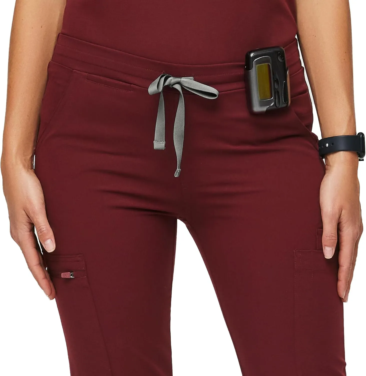 FIGS YOLA Skinny Scrub Pants for Women — Slim Fit, Straight Leg, 11 Pockets 4-Way Stretch, Anti-Wrinkle Women Scrub Pants