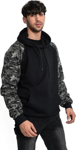 FR Hoodie for Men NFPA2112 CAT2 7.5oz Flame Resistant Pullover 100% Cotton Graphic FR Sweatshirt