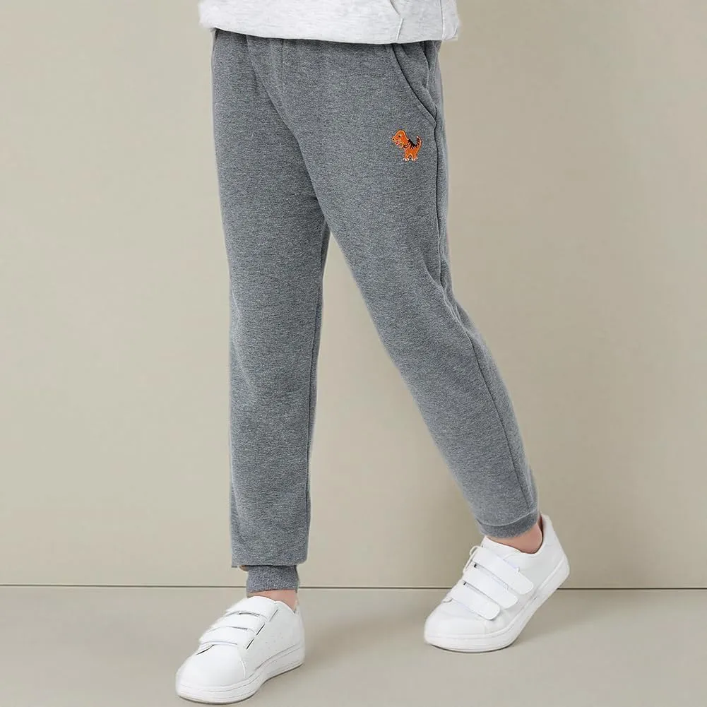 GFQLONG Toddler Boys 2 Pack Polar Fleece Jogger Sweatpants,Baby Winter Warm Pocket Lounging Bottoms