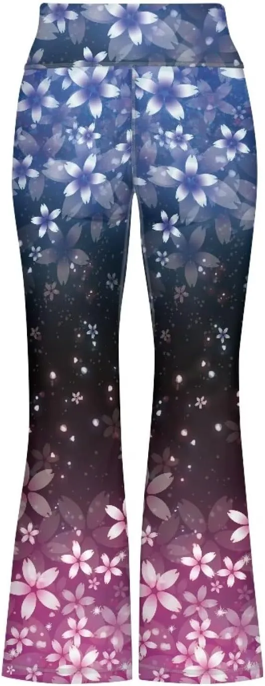 Girl's Flare Leggings Casual High Waist Yoga Pants Bootcut Pants Kids Dance Bell Bottoms Leggings