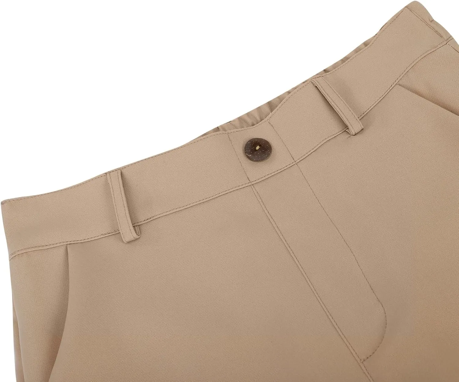 Girls Uniform Pants Kids High Stretchy Straight Leg Kids Dress Pants Elastic Waist Boys School Pant with Pockets