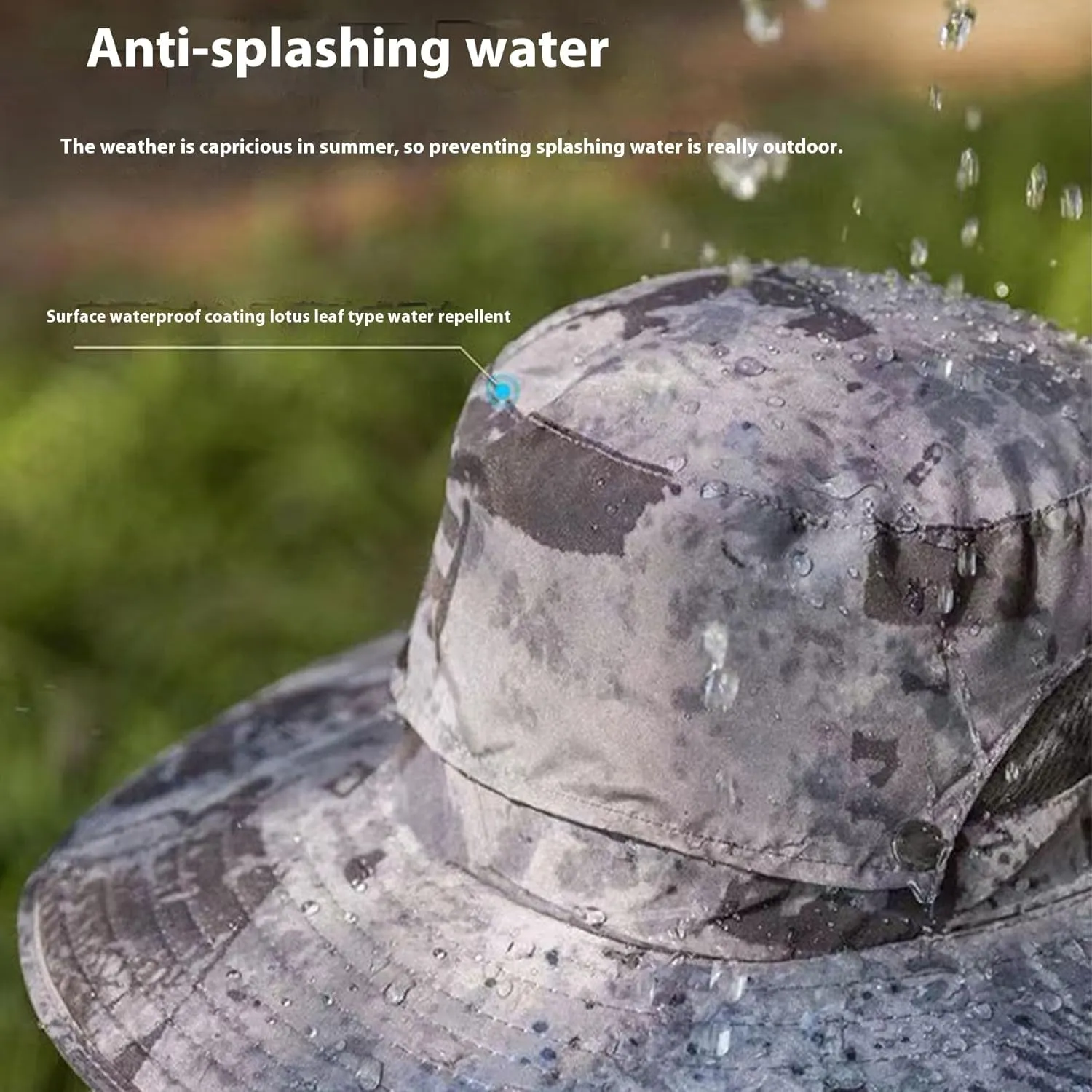 Hat with Fans Solar Power, Wide Brim Solar Fan Outdoor Fishing Hat-Solar & USB Charging, Outdoor Fishing & Beach Sun Hat