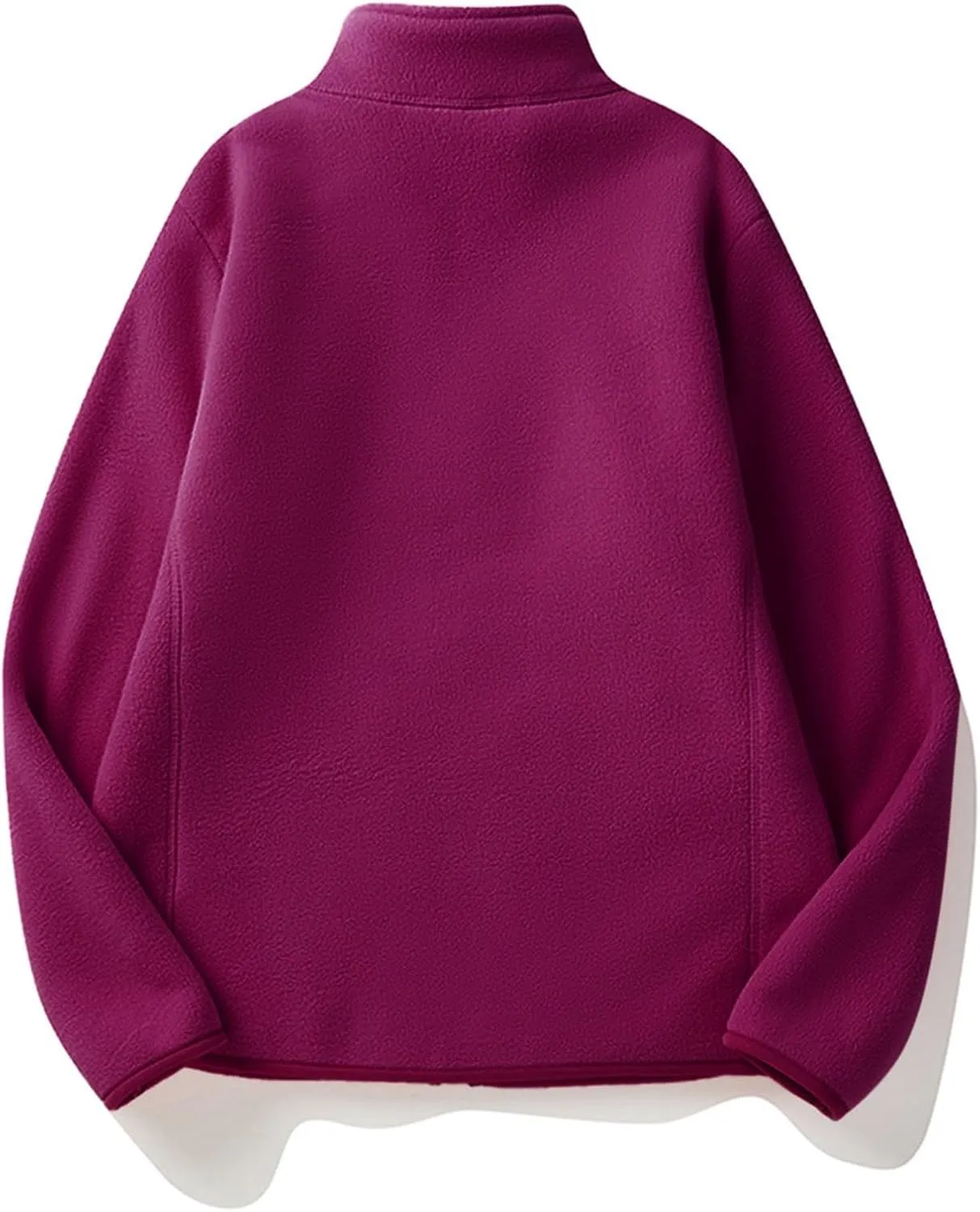 Jackets for Women Oversize Fuzzy Sherpa Jacket Zip Up Fleece Coat with Pocket Long Sleeve Coat Outwear Fall Loose Top