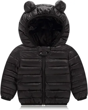 Kids Boys Girls Winter Puffer Jacket Hooded Kids Waterproof Packable Soft Coat Warm Thick Down Coats Outwear