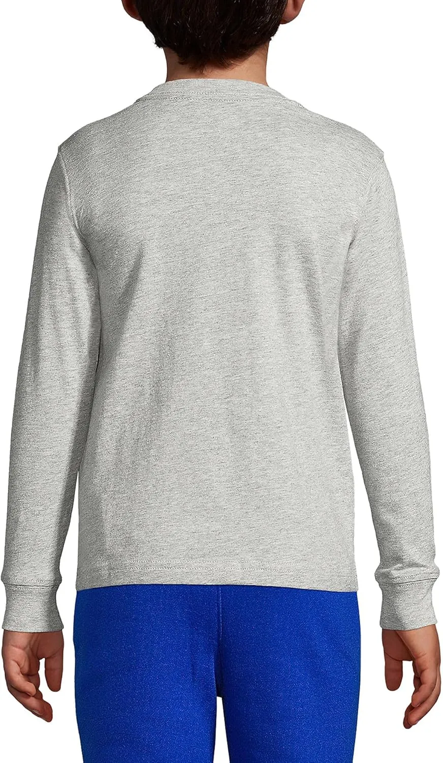 Lands' End School Uniform Boys Long Sleeve Essential T-Shirt