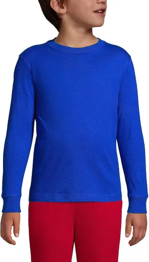 Lands' End School Uniform Boys Long Sleeve Essential T-Shirt