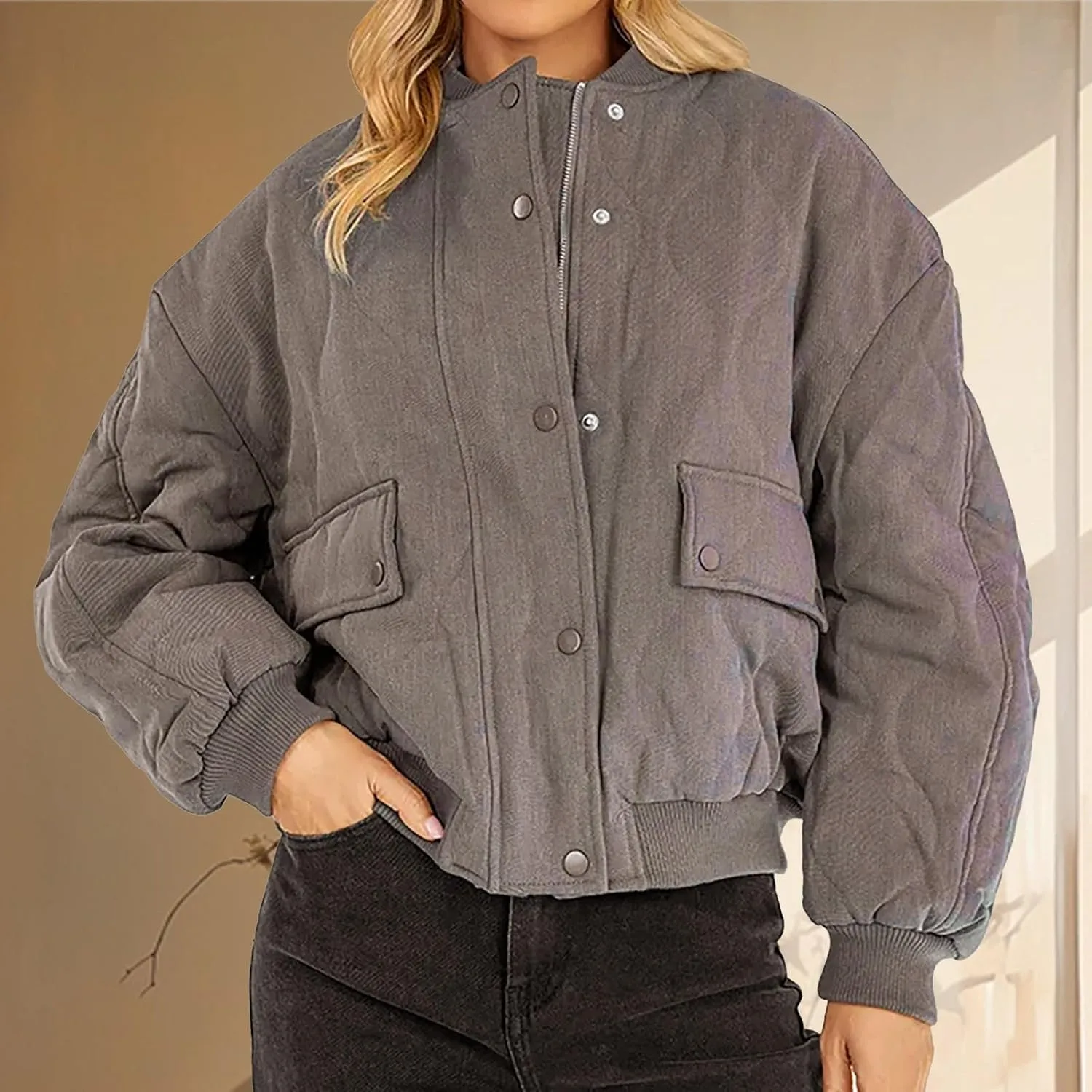Long Length Bubble Puffer Parka Cotton Jacket Loose Pocket Cotton Jacket Womens Long Maxi Puffer Coat Down Jacket
