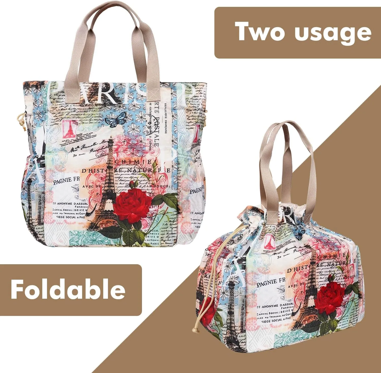 Lunch Bag for Women Insulated Womens Drawstring Lunch Bag for Work, Stain-Resistant Large Lunch Box for Women with Containers, Cinch Closure Cromwell Reusable Office