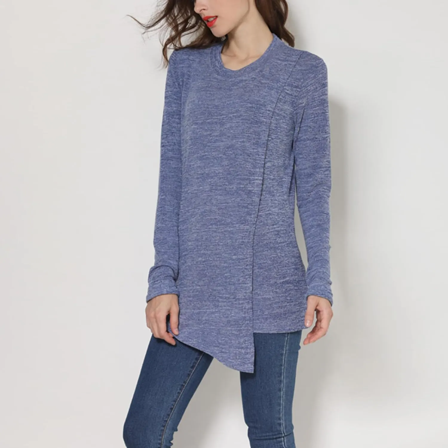 Maternity Nursing Tops for Women Long Sleeve Double Layer Pregnancy Breastfeeding Tee Shirts Casual Maternity Clothes
