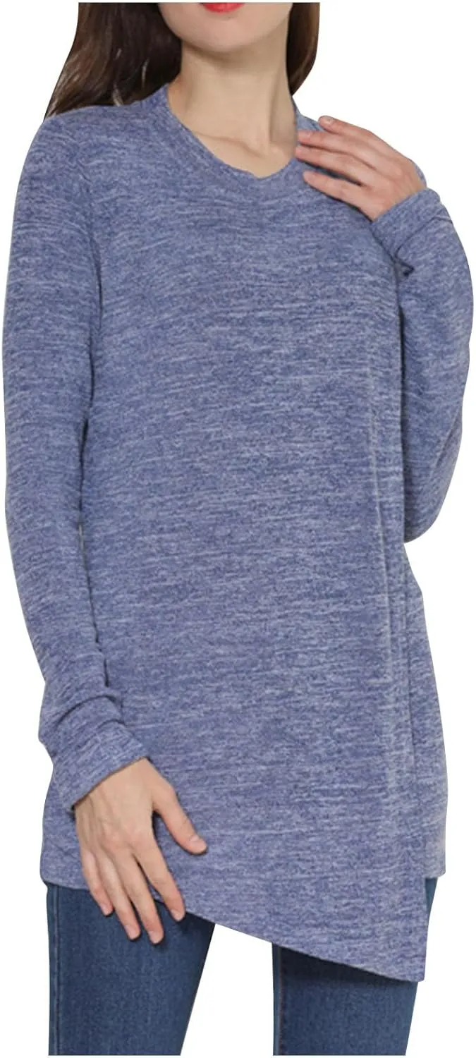 Maternity Nursing Tops for Women Long Sleeve Double Layer Pregnancy Breastfeeding Tee Shirts Casual Maternity Clothes