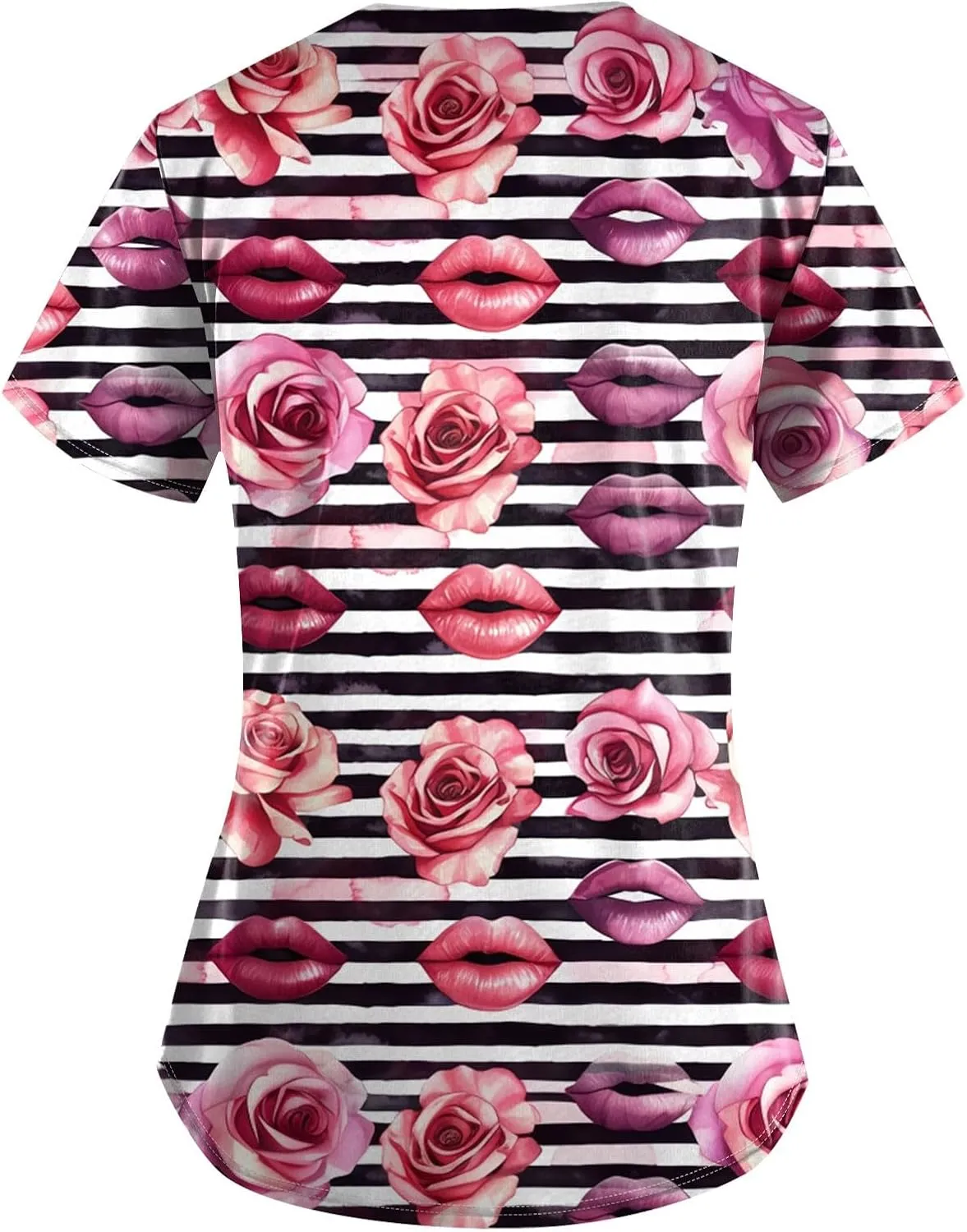 Medical Scrub Tops for Women - Soft Stretch V-Neck Top Scrubs with Pockets - Valentines Gift for Women 2025