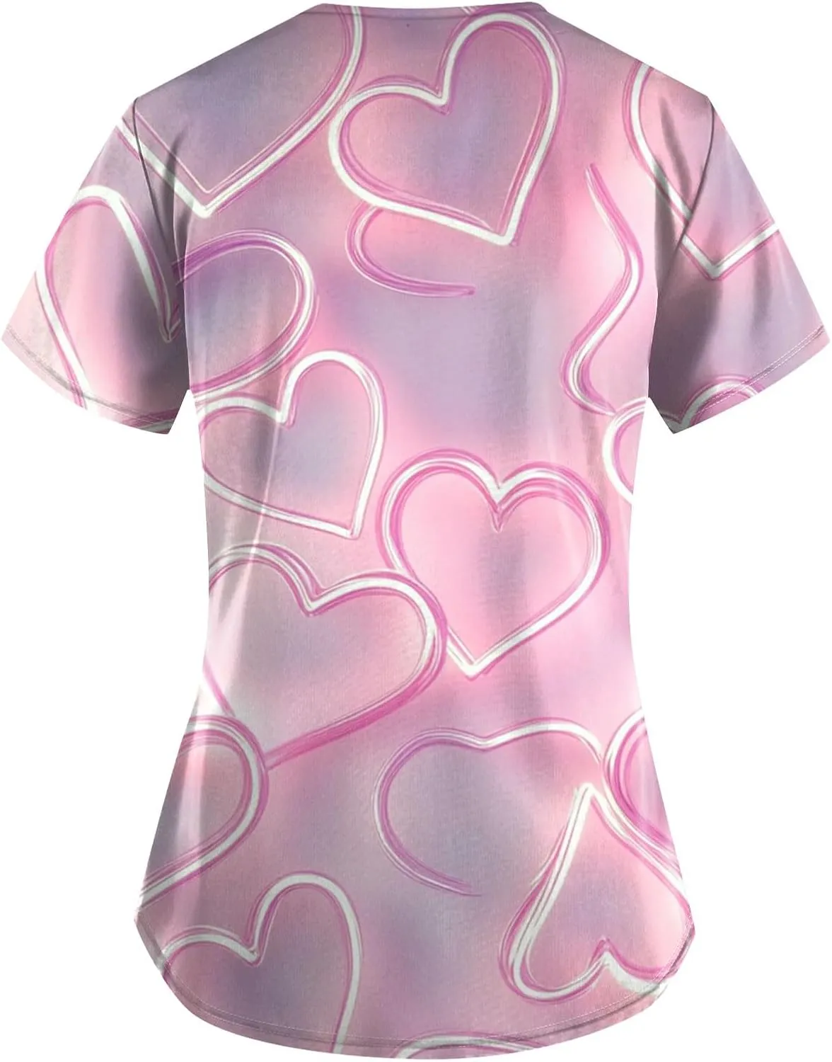 Medical Scrub Tops for Women - Soft Stretch V-Neck Top Scrubs with Pockets - Valentines Gift for Women 2025