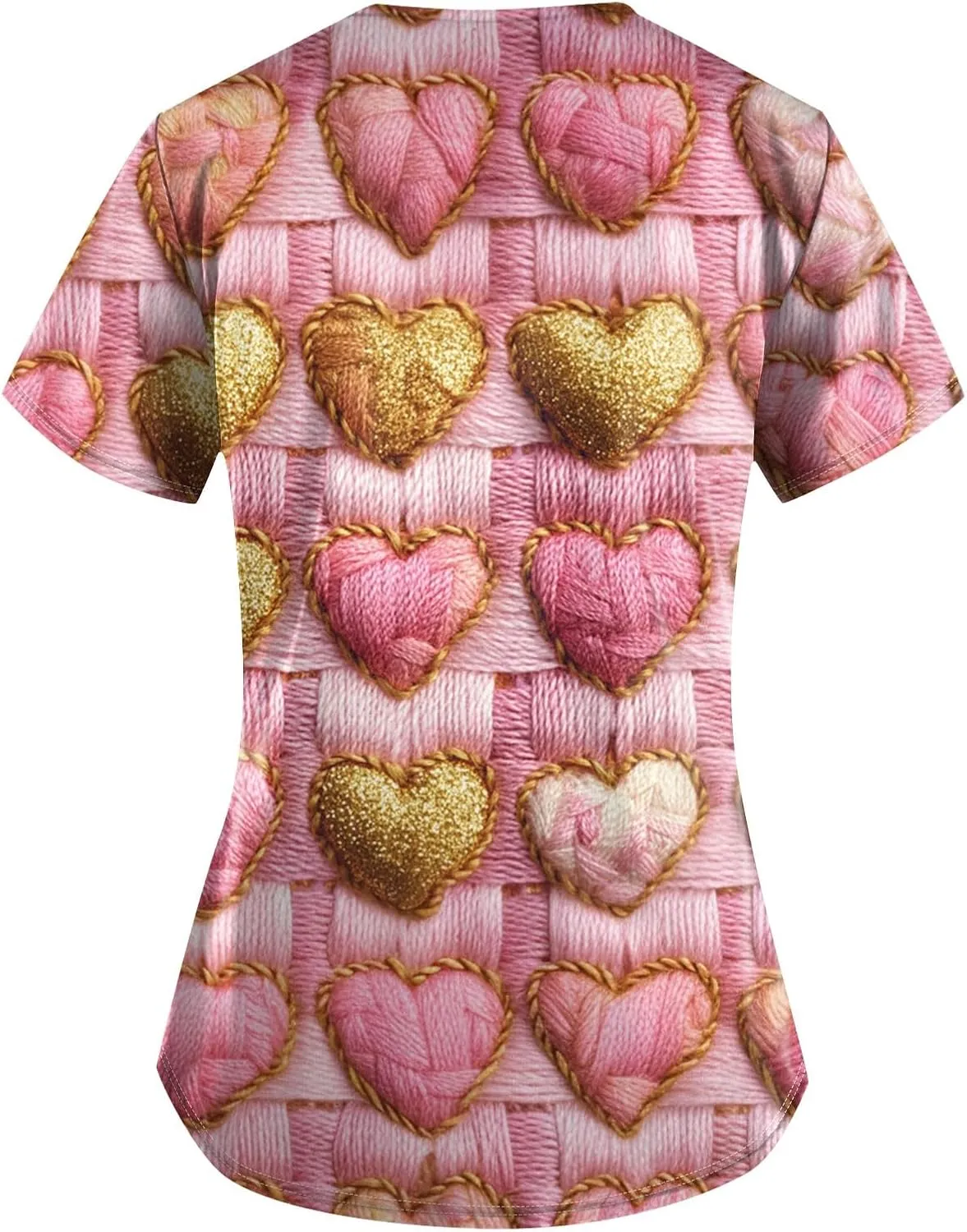 Medical Scrub Tops for Women - Soft Stretch V-Neck Top Scrubs with Pockets - Valentines Gift for Women 2025