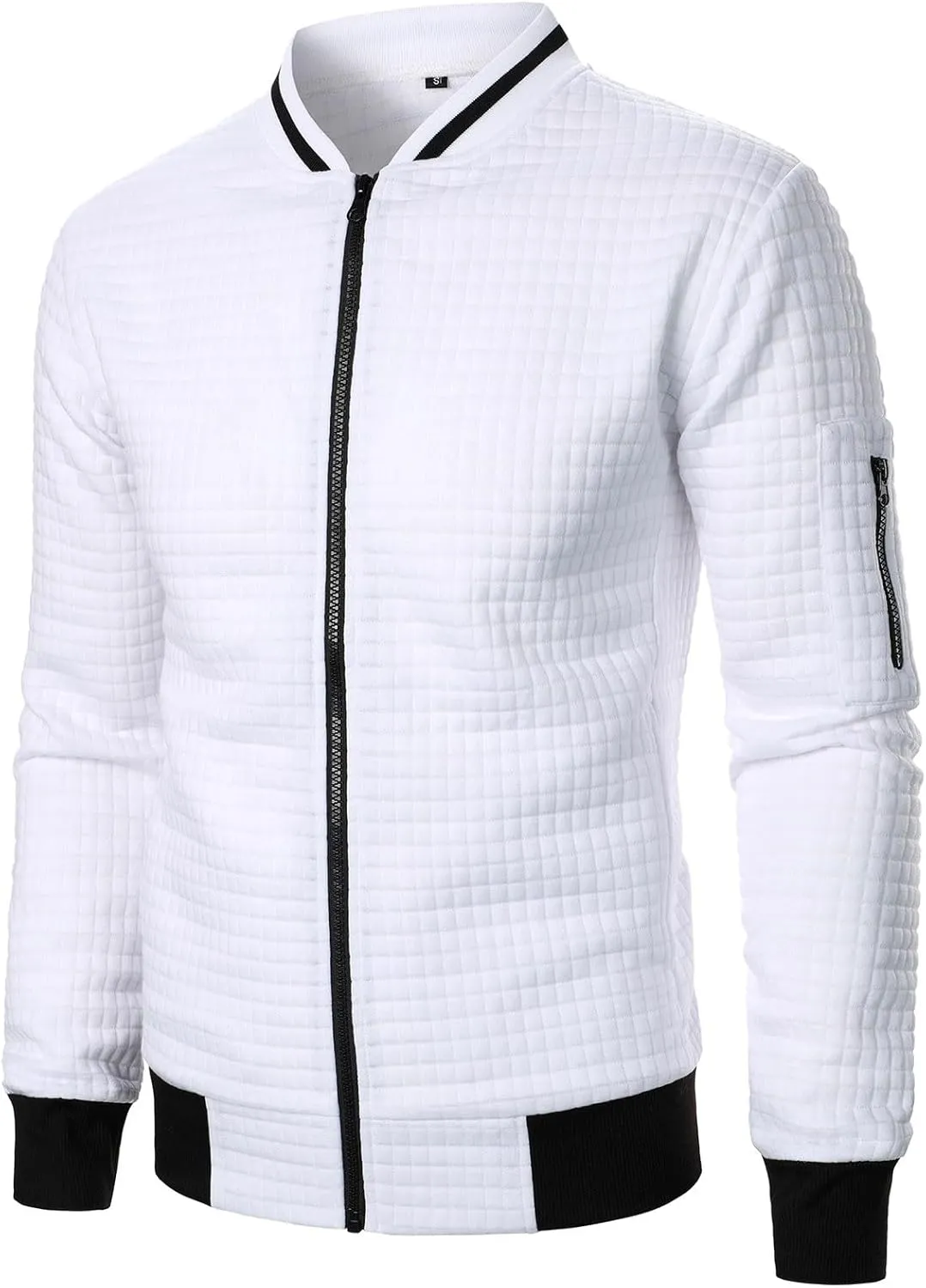 Men's Bomber Jacket Lightweight Casual Stylish Light Flight Jacket Breathable Windbreaker Varsity Jackets