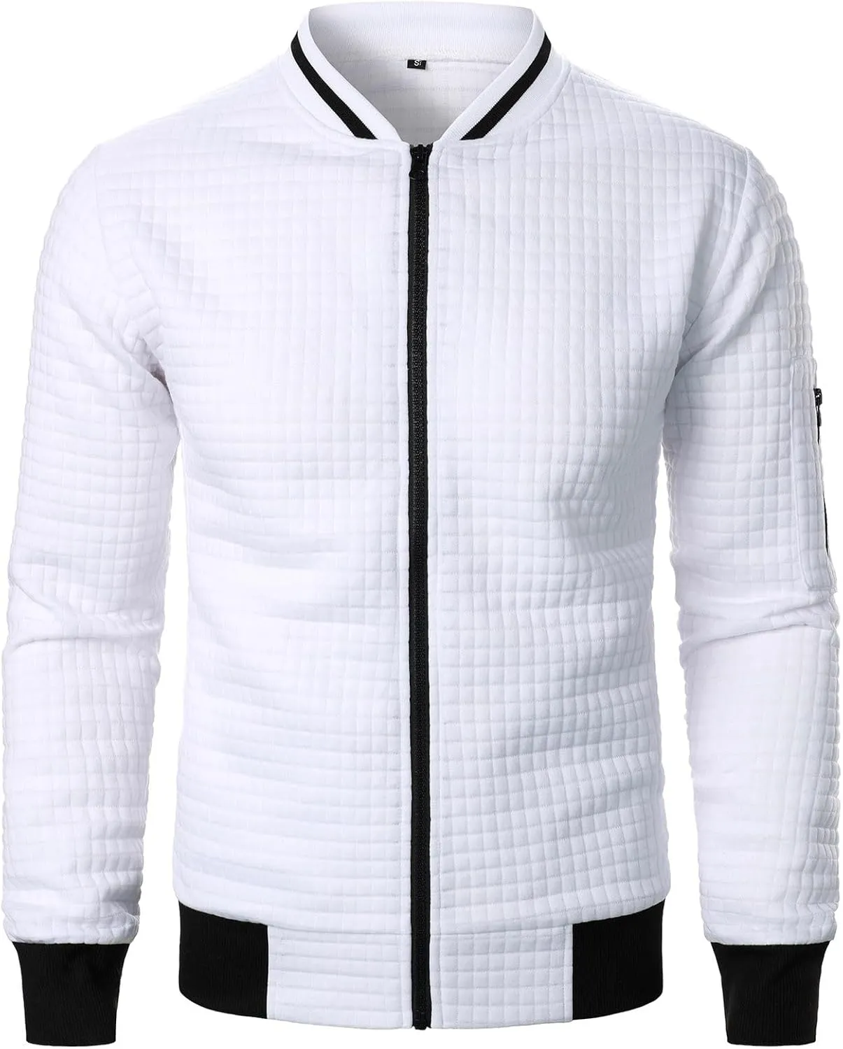 Men's Bomber Jacket Lightweight Casual Stylish Light Flight Jacket Breathable Windbreaker Varsity Jackets