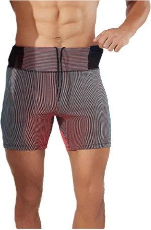 Mens Compression Shorts with Phone Pocket and Liner Quick Dry High Stretch Yoga Running Workout Athletic Tight Underwear
